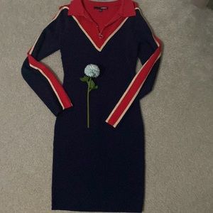 Very fitted dress or it can be a top!